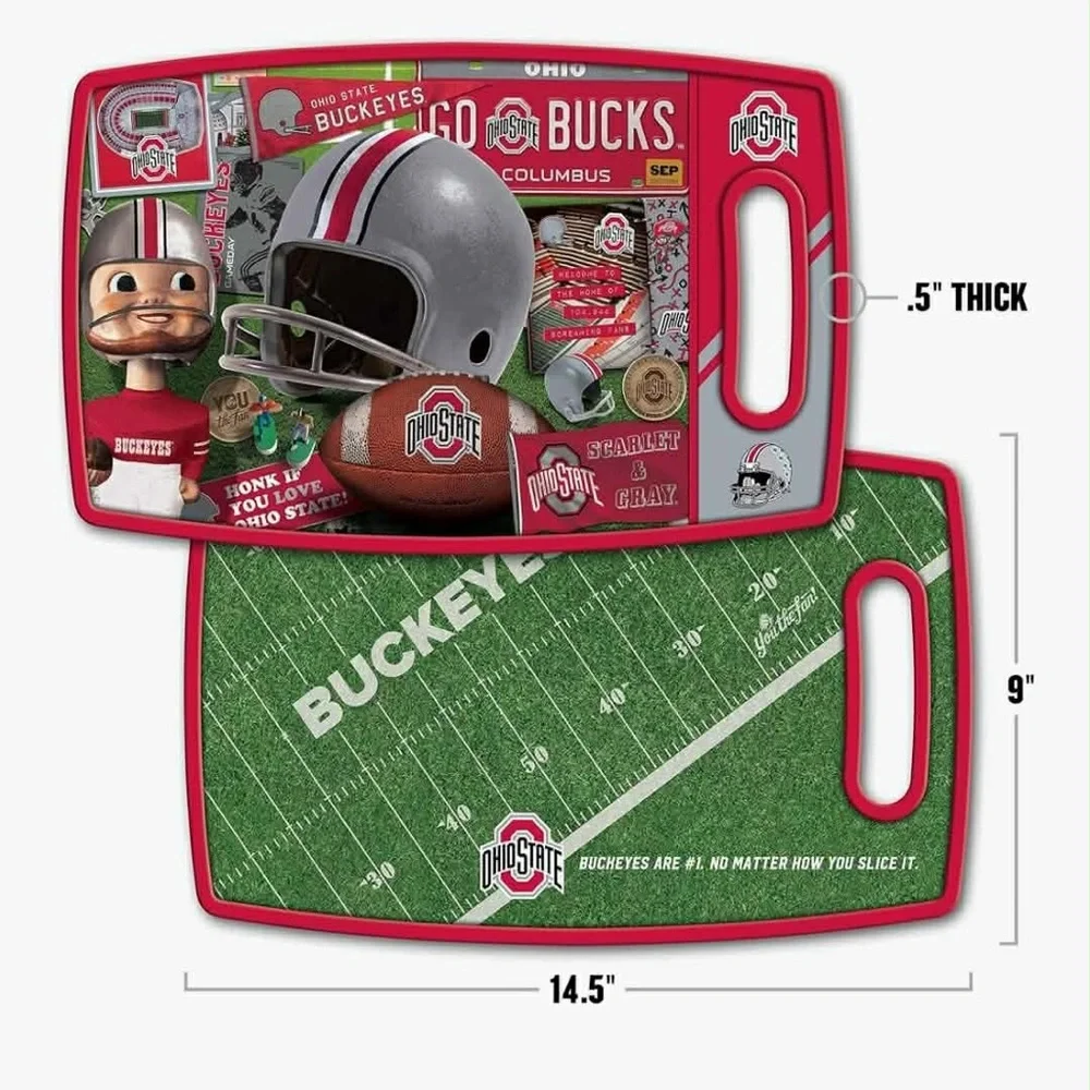 Ohio State Buckeyes Themed Cutting Board